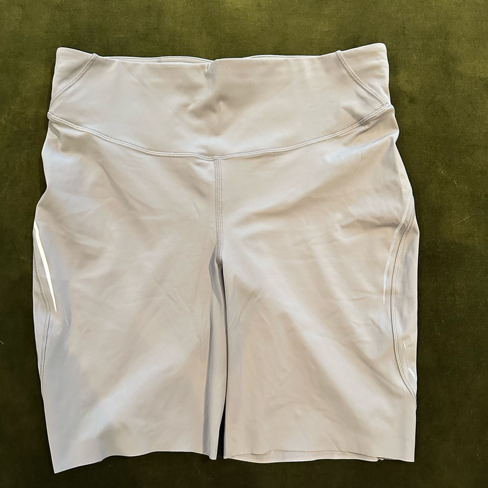Lululemon Athletica Light Gray Bike Shorts